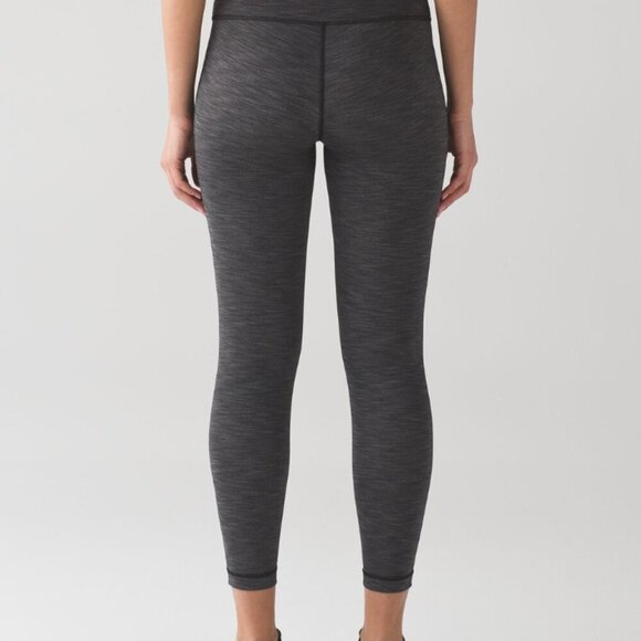Lululemon High Times Pant in Heathered 7/8 length in Black, Size 4 - Picture 7 of 11